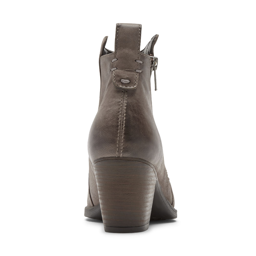 Botas Rockport Mulher Cinzentas - Maddie Ankle Zip - 69571NFIW